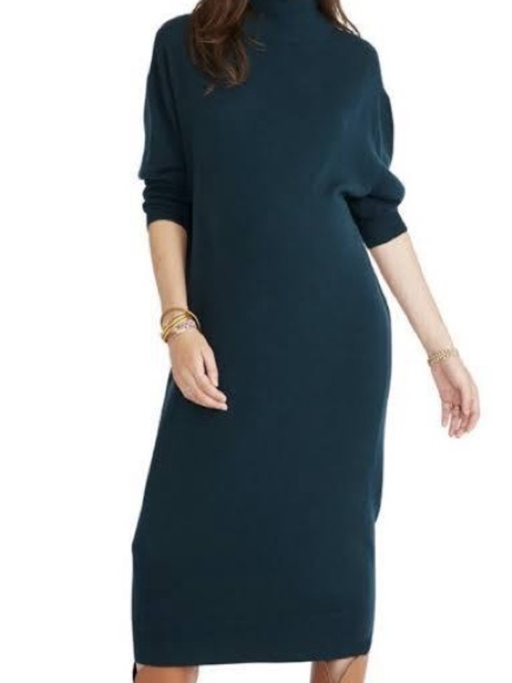 hatch gal manon tan cashmere dress